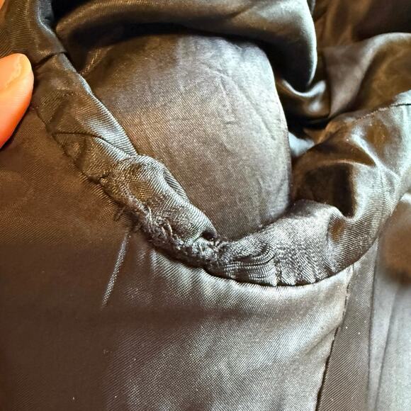 AllSaints Mallieus Men’s Wool Plaid Yuto Pea Coat Charcoal Gray Size Medium 38 - Picture 16 of 16